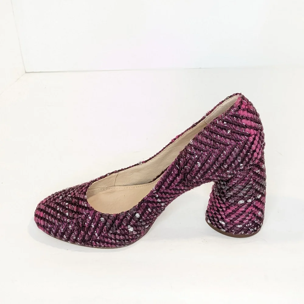Louise et Cie tweed wool blend heels